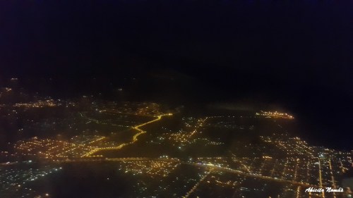 BUE desde el cielo de noche