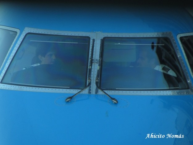 Dentro del cockpit