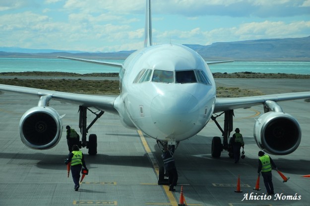 A320 recien llegado a FTE