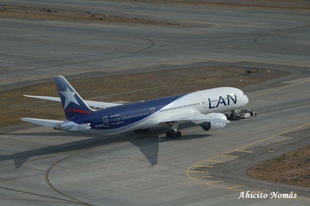 Dreamliner remolcado