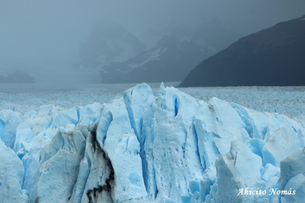 Superficie de hielo irregular