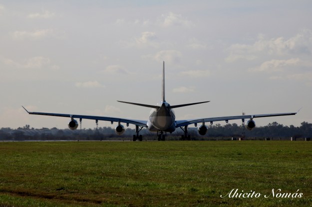 A340 de espaldas